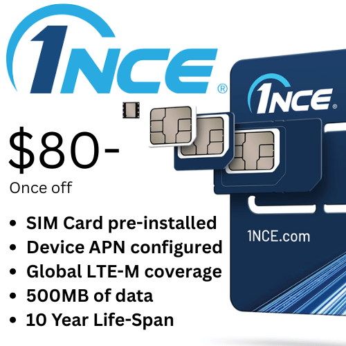 1NCE SIM IoT Card [+$80-]
